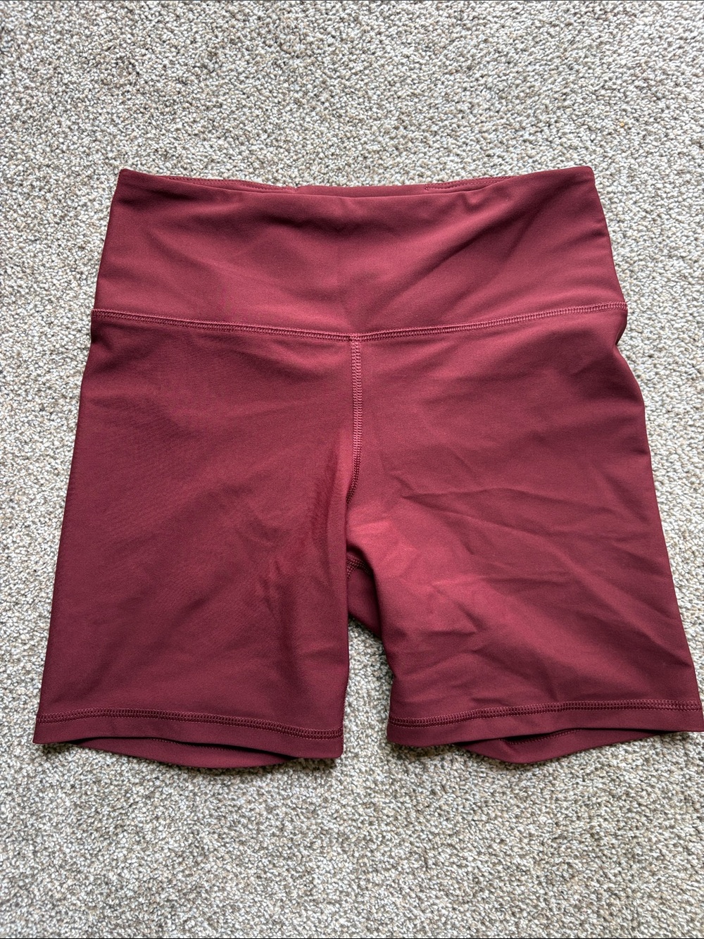 Old Navy High-Waist Burgundy Bike Shorts